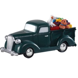 Lemax 94579 Christmas Village Pickup Truck, Polyresin