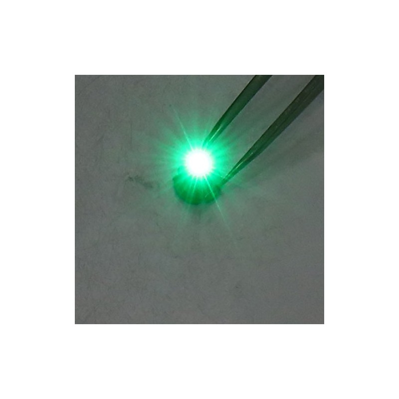 sourcing map 10 Pcs T4.2 3014 2 Green LED Gauge