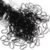 Teenitor Black Hair Elastics Ties, 300pcs Rubber Bands Hair Soft
