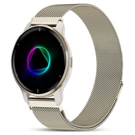 Issinlky Metall Armband Kompatibel für Garmin Venu 2 Plus, 20MM Edelstahlband für Vivoactive 5/Garmin Venu Sq/Sq Music/Venu Sq 2/Vivoactive 3/3 Music/Garmin Venu/Vivomove HR/Forerunner 55 245 645