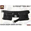 Graintex DS2312 11 Pocket Black Color Suede Leather Tool Belt/Tool