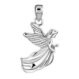 Nenalina Angel Pendant in 925 Sterling Silver for Women's Necklace or Necklace, 361336-900, Sterling Silver, No Gemstone