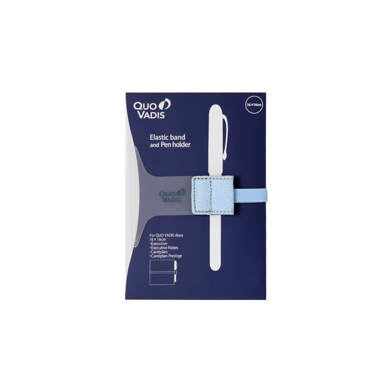 QUOVADIS qvband1616sb Diary Band & Pen Holder for 6.3 x