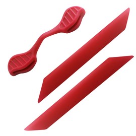 HiCycle2 Compatible/Replacement for Oakley Radar Path Sunglasse Repair Kits Nose Pads Temple Tips if Applicable (Red Temple+Red Nose Pads)