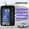 Zpana Handicap Placard Holder for Car, Transparent Handicapped Parking Permit