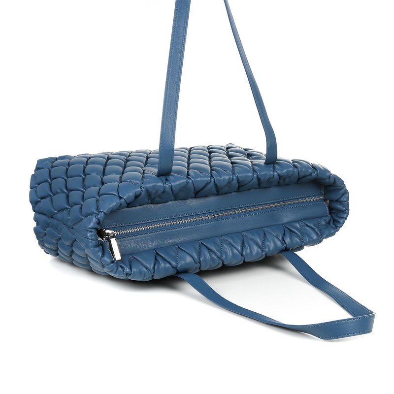 Tecpex Quilted Puffer Tote, Cotton Padded and Foldable Travel Handbag