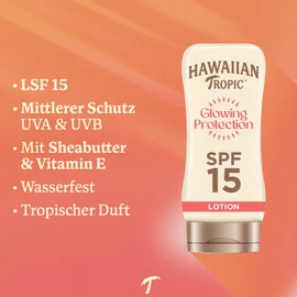 Hawaiian Tropic Satin Protection Sun Lotion SPF 15, 180 ml, Pack of 1