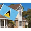 3×5 FT Saint Lucia Flag, Large 100D Saint Lucian National