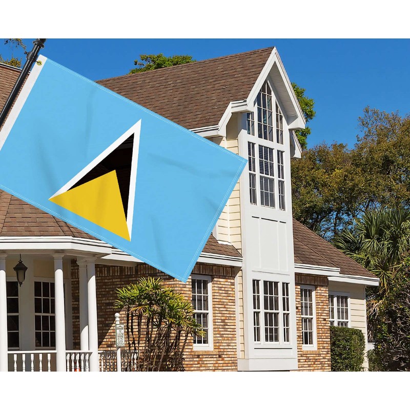 3×5 FT Saint Lucia Flag, Large 100D Saint Lucian National