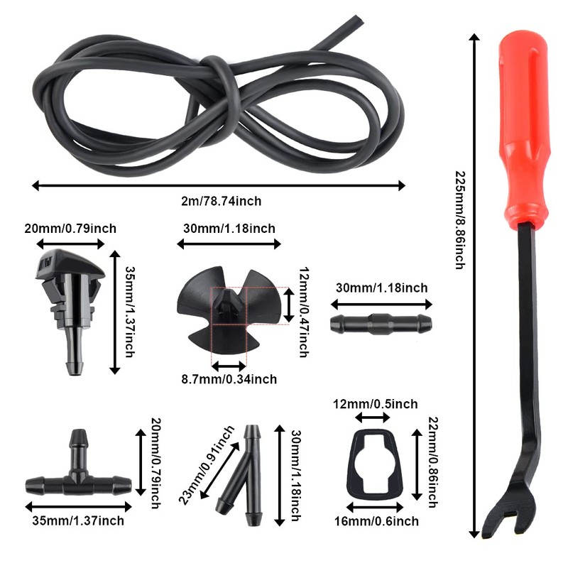 42 In 1 Front Windshield Washer Nozzles Kit Compatible with