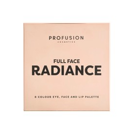 PROFUSION COSMETICS FULL FACE PALETTE RADIANCE | 8 SHADE EYE, FACE & LIP PALETTE