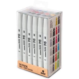 Montana Colors MTN 94 Graphics Markers Plain + Grey (Pack of 24)