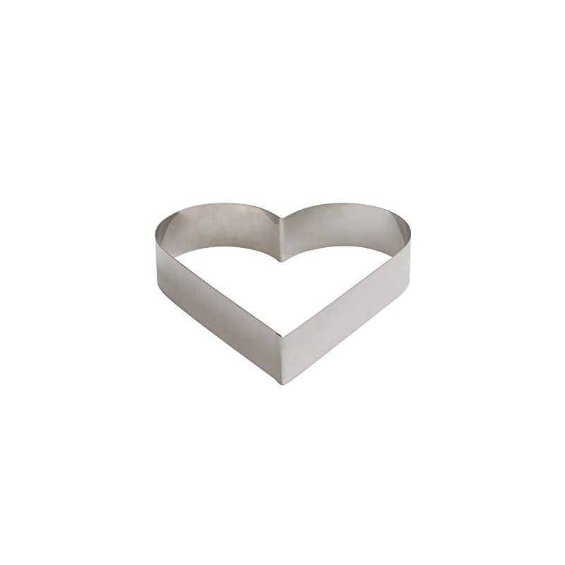 Decora Stainless Steel Shape Heart, Silver, 25 x 25 x