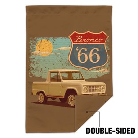 Ford Bronco '66 Vintage Garden Yard Flag