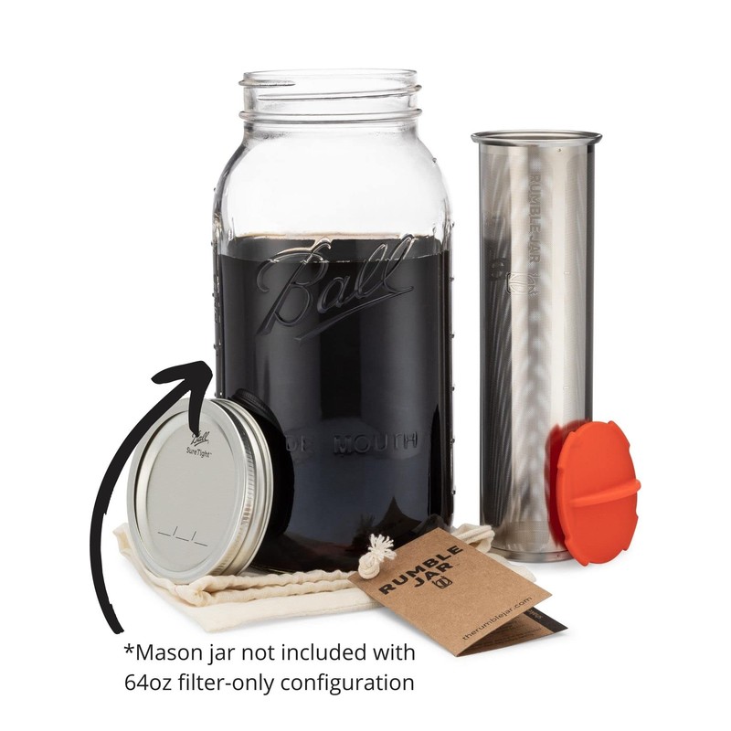 Rumble Jar - Next-Gen Cold Brew Coffee Maker for Mason