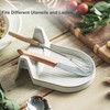 Ceramic Spoon Rest for Countertop Heat-Resistant Spoon Rest for Stove