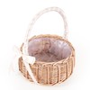 Hacbop Woven Flower Basket Rattan Storage Basket Flower Girl Hand