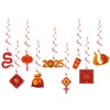 Fyeoxle 9 Pack Chinese Lunar Year Hanging Swirls 2025 New