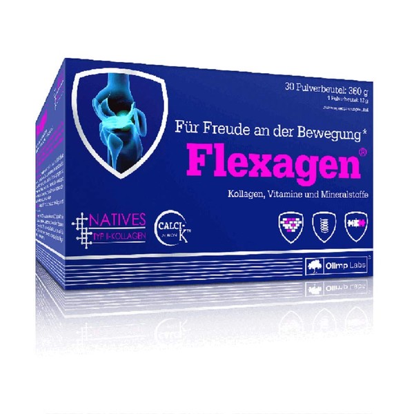 Olimp Labs Flexagen Powder Bags Pack of 30. Collagen, Vitamins and Minerals. Flavour Raspberry