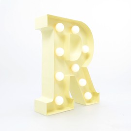 GiggleBeaver Carnival Letter Lights - Vanilla (Letter R) Christmas Xmas Present