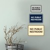 Signs ByLITA Classic Framed No Public Restroom (White) - Small