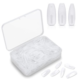 100PCS Replacement Nail Tips, Refill Acrylic Fake Nail Tips for Practice Nail Hand DIY Nail Art Salon Practice Tool (Clear)
