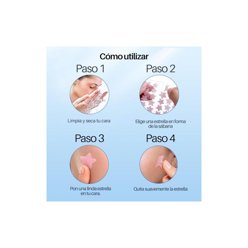 200 SimplePatch Parches Estrella Star Anti Acne Elimina Espinillas, Granos,