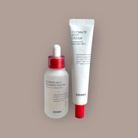 COSRX Acne Care Set | Spot Clearing Serum + Ultimate Spot Cream (K-Beauty Duo)