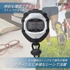 CREPHA Waterproof Stopwatch with Watch Function Alarm Split Time Measurement