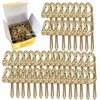 100 Pieces Metal Curtain Hooks, Pack Curtains Header Tape Drapery