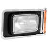 HECASA Left Headlight W/Bezel Compatible with 1990-2017 Mack CH613 SFA