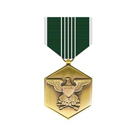 Army Commendation Full Size Medal (Military Issued)-Veteran Owned Business Green