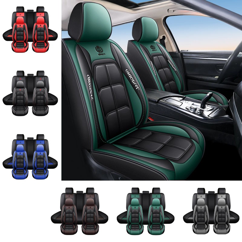 Xiangta Hot Selling Luxury Green Leather Seat Covers Universal Full