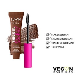 NYX PROFESSIONAL MAKEUP Thick It Stick It Thickening Brow Mascara, Eyebrow Gel - Rich Auburn