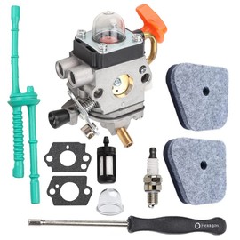 FS90R Carburetor Compatible with Stihl FS87 FS90 FS90R FS100 FS-110 FS130 FC90 SP90 SP90T HL90 Trimmer Weed eater Carb with FS90R FS110R Air Filter Tune Up Kit