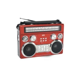 QFX 3 BAND RADIO FM, AM, Shortwave Radio with Bluetooth + Flashlight R-333BT RD