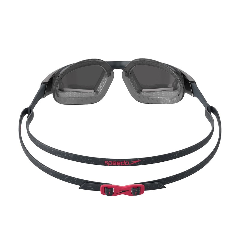 Speedo Unisex Adult Aquapulse Pro Swimming Goggles, Oxid Grey/Phoenix Red/Smoke,
