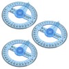 3 Pcs 360° Protractor Set, Multi-Functional Circle Protractor with Swing