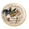 Deruta Ceramiche Italy DER56 Hand Painted Rooster Script 9" Salad