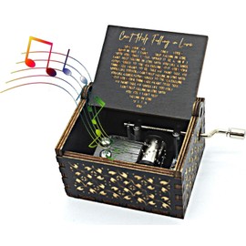 ZUGATI® Valentines Day Gift For Her Love Gift For Him, Her - Can't Help Falling in Love - Antique Engraved Valnetines Day Gift, Wall Art - Gifts for Lover, Boyfriend, Girlfriend, Husband, Wife