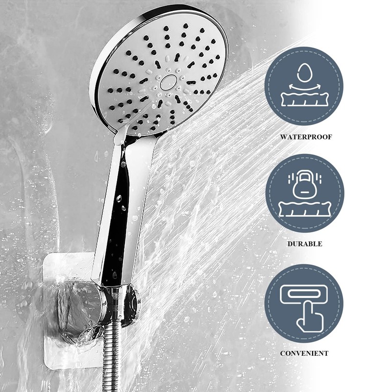 Shower Head Holder Strong Adhesive Adjustable Handheld Shower Wand Holder