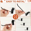 Moxweyeni 100 Pack Slatwall Hooks, 6 and 8 Inch Slatwall
