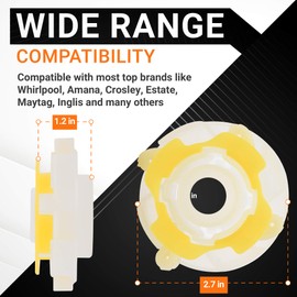 Ultra Durable 285809 Washer Short Cam Agitator Repair Kit by BlueStars - Easy to Install - Exact Fit for Whirlpool & Maytag Washers - Replaces 3951650 3951682 AP3094543 PS334648