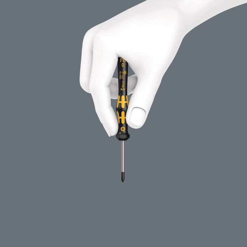 Wera 1578 A Kraftform Micro ESD Slotted Screwdriver, 0.35 x