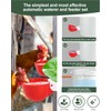 Psarnuk DIY Automatic Chicken Waterer Kit - 4 Chicken Water