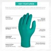 Skytec Teal Disposable Nitrile Gloves - Powder Free High Grip