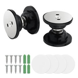 2Pcs Rv Magnetic Door Catch Magnetic Door Stops Door Stopper No Drilling Needed for RVs Motor Homes Boats and Compartments RV Accessories (2Black)