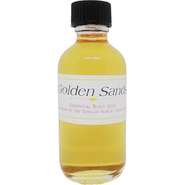 TCEShop Golden Sands Scented Body Oil Fragrance [Regular Cap - Gold - 2 oz.] - ID#34630