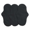 IMSEVIMSE Active Sanitary Pads Regular Organic Cotton Black (Pack of