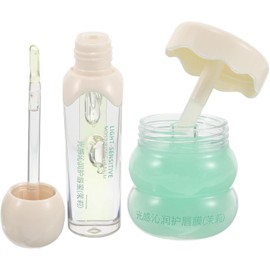 ibasenice Set de 2 Bálsamos Labiales Hidratantes para Mujer Glicerina, Reparación de Labios de Día y Noche para Variedad de Ocasiones